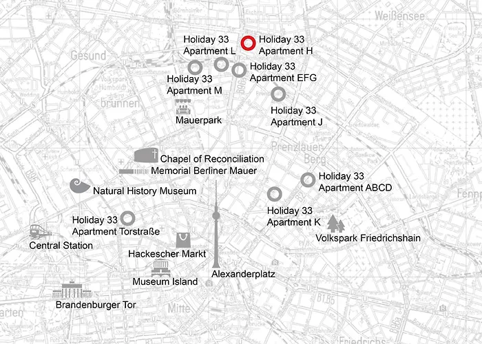 Lägenhet 33 H S-bahn Schoenhauser Allee Berlin